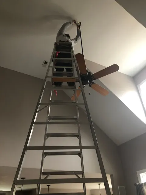Ceiling fan installation